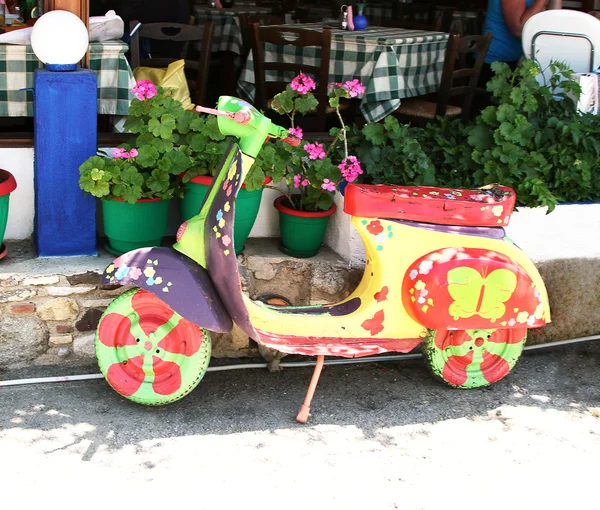 Güzel çiçek scooter
