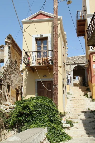 House on the island Simi — Stock Photo, Image