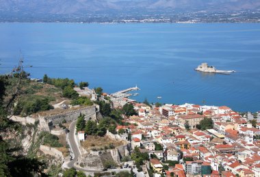Eski kale Nafplion, Yunanistan (1928-1933 ilk başkenti