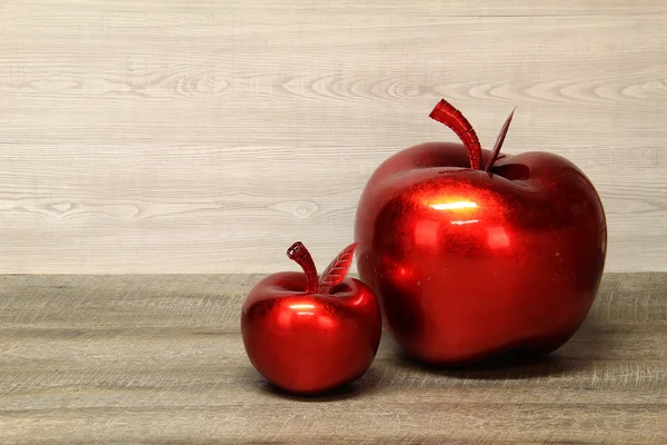 Manzanas rojas decorativas — Foto de Stock