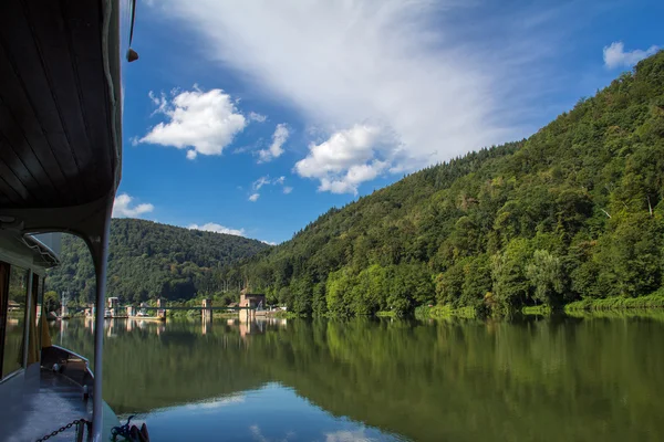 On the boat on the river Rhine — Stock Photo, Image