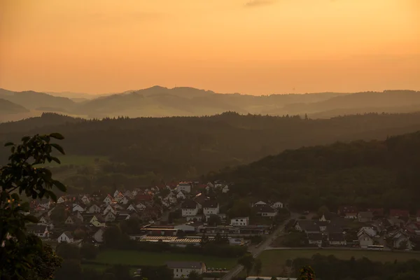 Puesta de sol en Marsberg (Alemania) ) —  Fotos de Stock