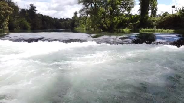 Cascade Dobra River Croatia — Stock Video