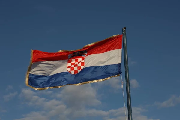 Bandera Croacia Registra Día Fiesta — Foto de Stock
