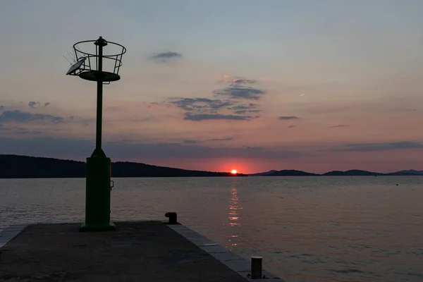 Hırvatistan Güzel Yaz Günbatımı — Stok fotoğraf