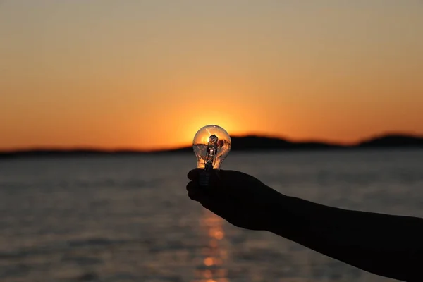 Krásný Letní Západ Slunce Moři Chorvatsku — Stock fotografie