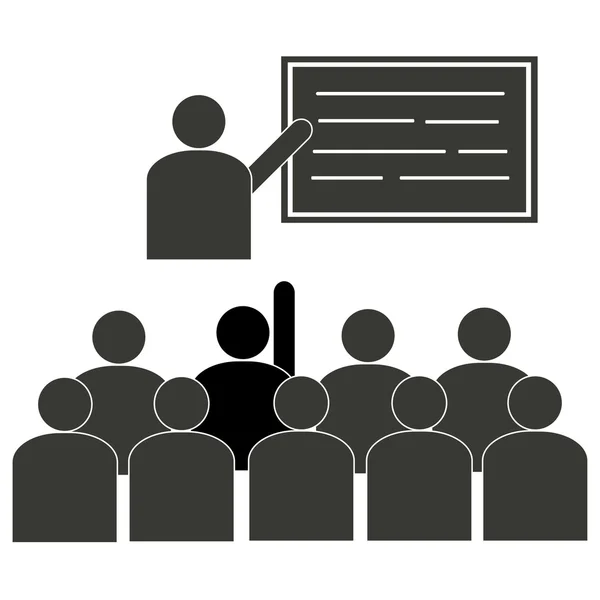 Öğrenci çalışma sert ve sınıfta bir el kaldırsın