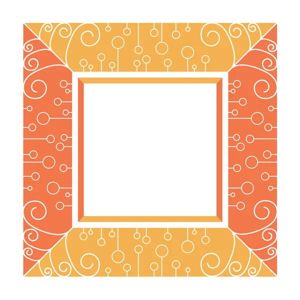 soyut turuncu ve pembe çerçeve