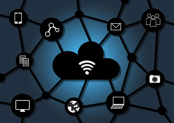 bulut wi-fi bağlantısı ve sosyal ağ