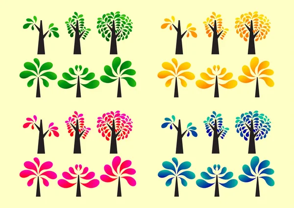 renkli ağaç simgesiyle