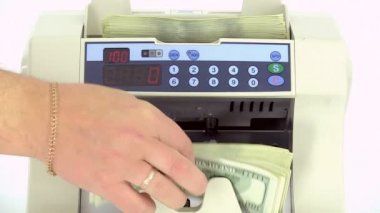 Nakit para sayma makinesi.