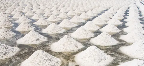 Salt evaporation pond — Stock Photo, Image