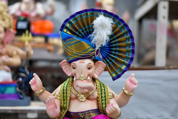 Ganpati Bappa Com Mukut — Fotografia de Stock