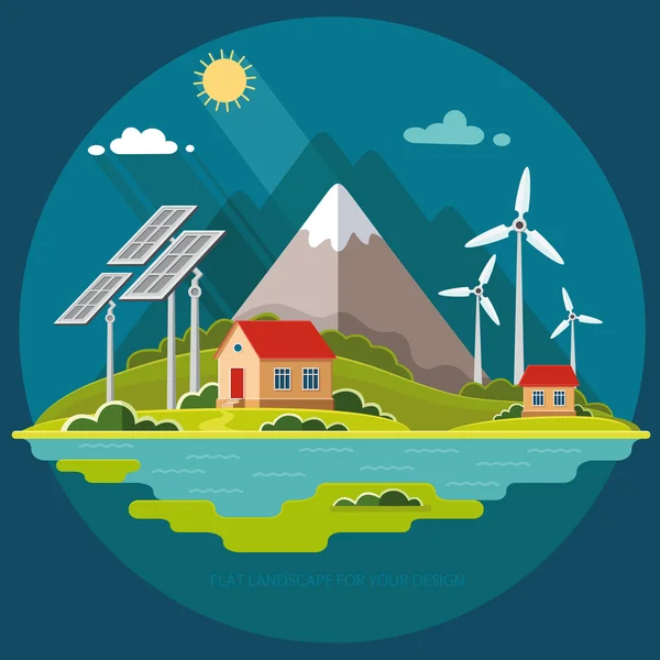 Çevre peyzaj evler dağlar içinde belgili tanımlık geçmiş. Yani