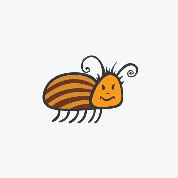 有趣的科罗拉多马铃薯甲虫。您设计的的平面矢量图标。 — 图库矢量图片