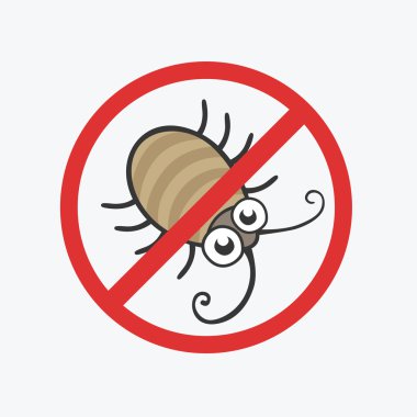 komik yeşil böcek. Tasarımınız için düz simgeler