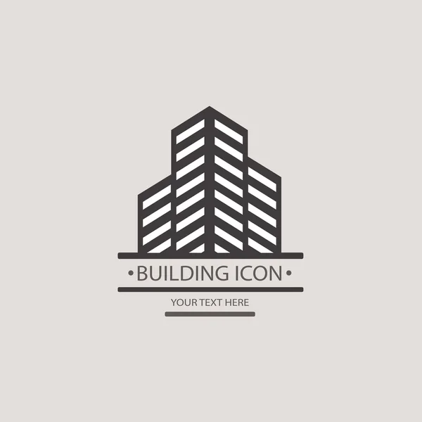 Budynków wektor ikona dla projektu. Budowy z bl miasta — Wektor stockowy