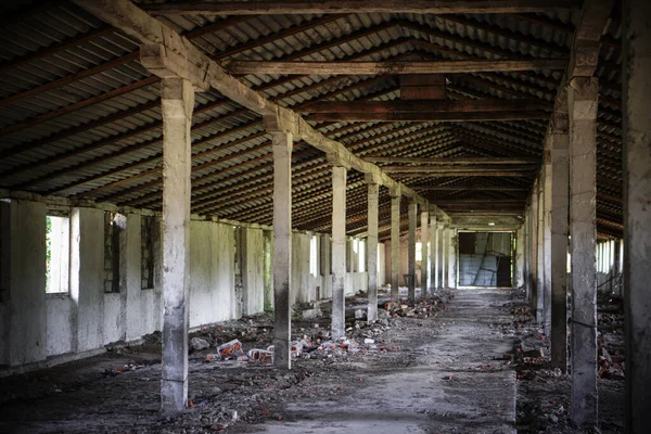 Verlassenes Gebäude Drinnen Alter Bauernhof Tschernobyl Technologisches Desaster — Stockfoto
