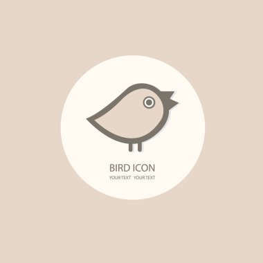 Kuş logo şablonu. Soyut simgesi. İş kavramı. Kullanım için herhangi
