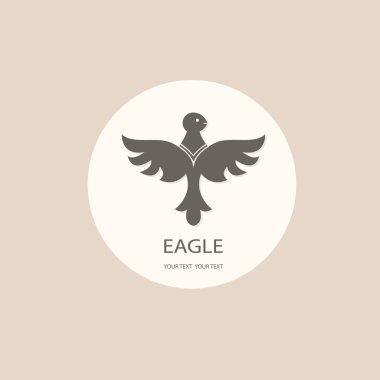 Kartal siluetleri. İşiniz için simgeler. logo koymak