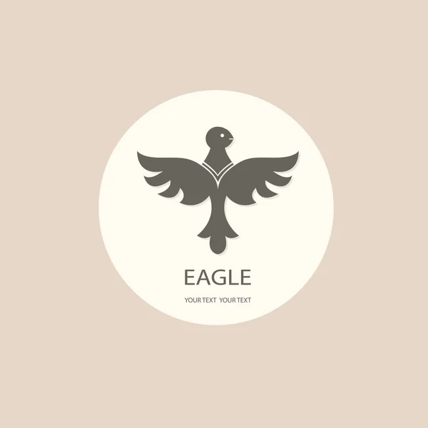 Siluetas de águila. Iconos para tu negocio. juego de logotipos — Vector de stock