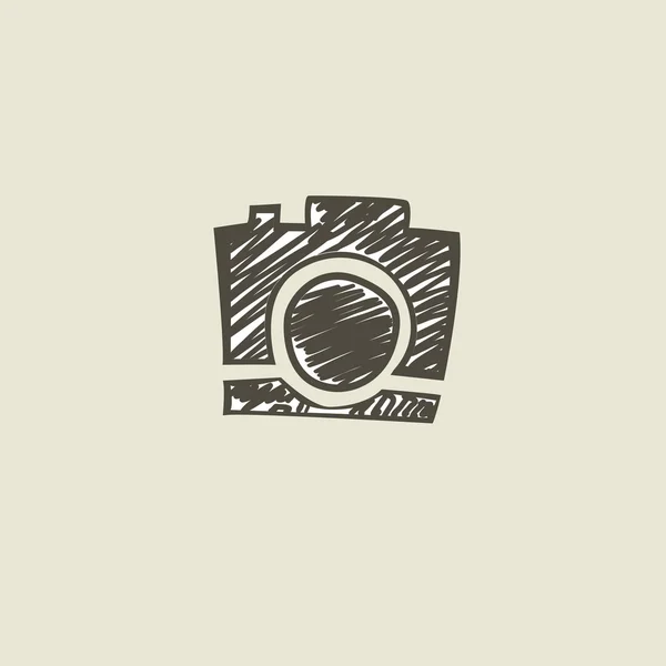 Foto logo, set vettoriale logo della fotocamera. Trendy piatto Hipster fotocamera — Vettoriale Stock