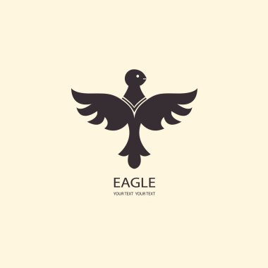 Kartal siluetleri. İşiniz için simgeler. logo koymak