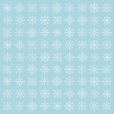 Snowflakes. Winter vector background. Christmas pattern