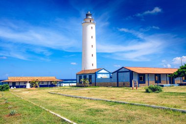 Deniz feneri Faro de Punta de Mais, Küba 'nın en doğu noktası. Guantanamo.