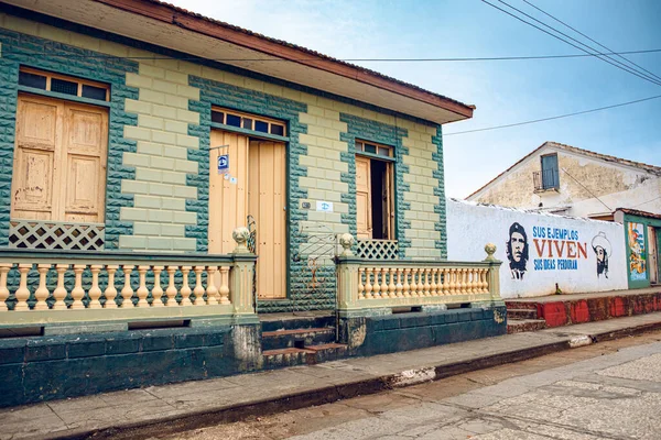 Baracoa Cuba October 2019 House Facade Casa Particular Privte Accommodation — Stock Photo, Image