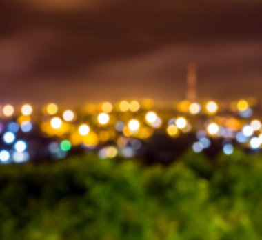 Soyut ışık bokeh gece, bulanık resim