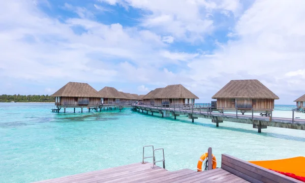 Beach Water Bungalows Maldives — Stock Photo, Image