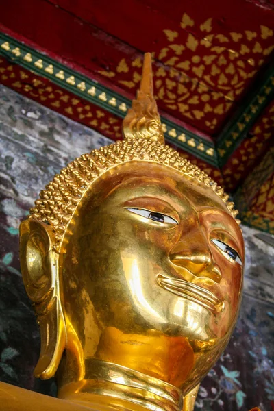Szerzetes fekete és arany Buddha kép — Stock Fotó