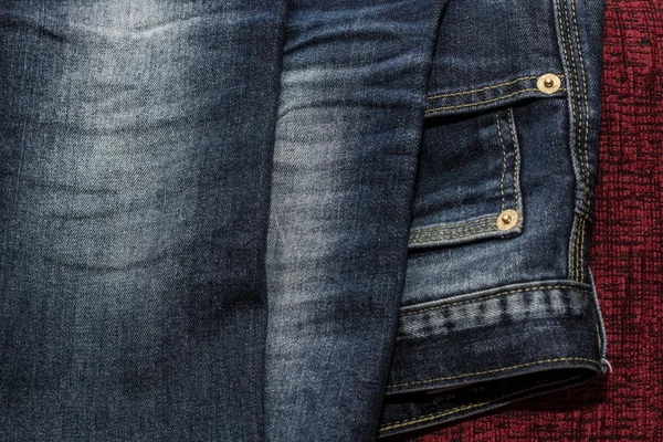 Close up de jeans de moda — Fotografia de Stock