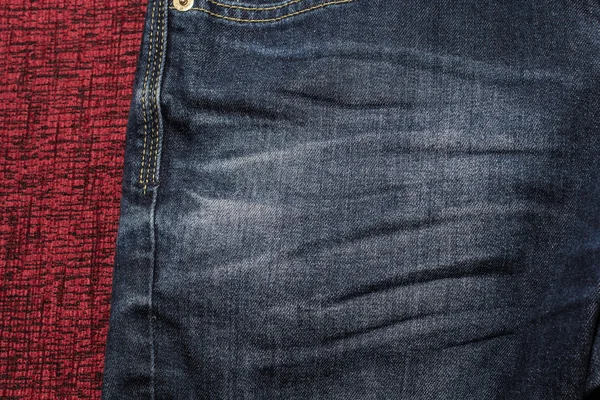 Nahaufnahme von Mode-Jeans — Stockfoto