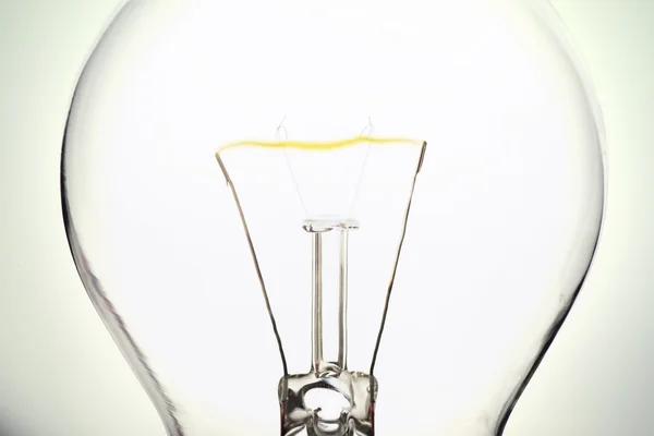 Light bulb with white light — Stock Photo, Image