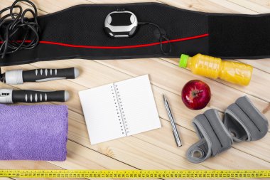 Fitness ekipmanları görünümünü 