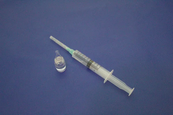 Läkemedel Närbild Vaccinflaskor Covid Pandemisk Tid — Stockfoto