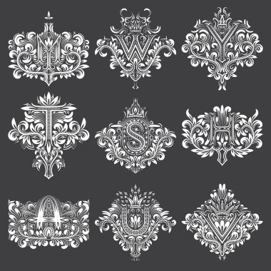 Süs monogram arma form kümesi