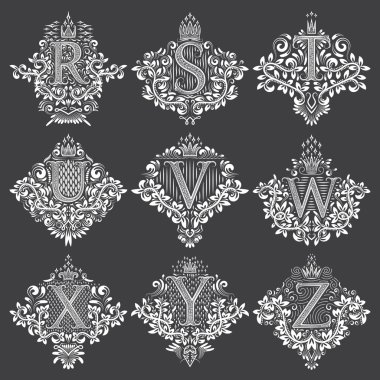 Hanedan Monogram arma form kümesi