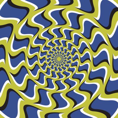 Optical illusion background. clipart