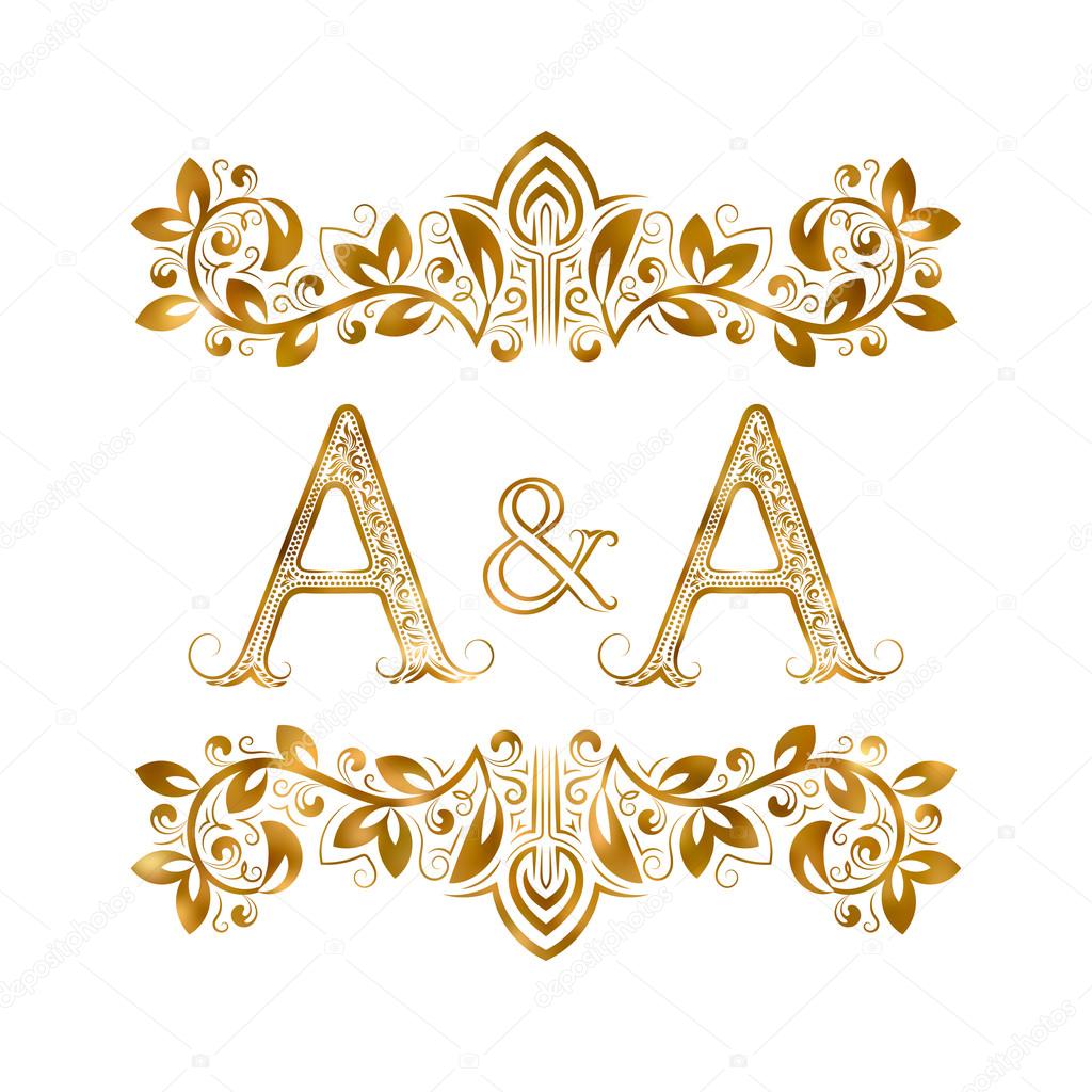 A&A vintage initials logo symbol. Stock Vector Image by ©vectordivider ...