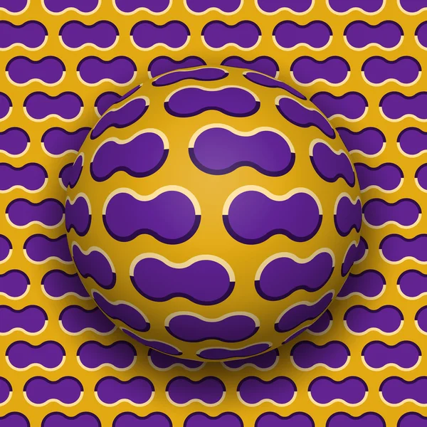 Nuages violets sur fond de mouvement motif doré . — Image vectorielle