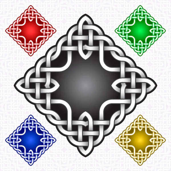 Modello Logo Cruciform Stile Celtico Elegante Simbolo Del Tatuaggio Ornamento — Vettoriale Stock