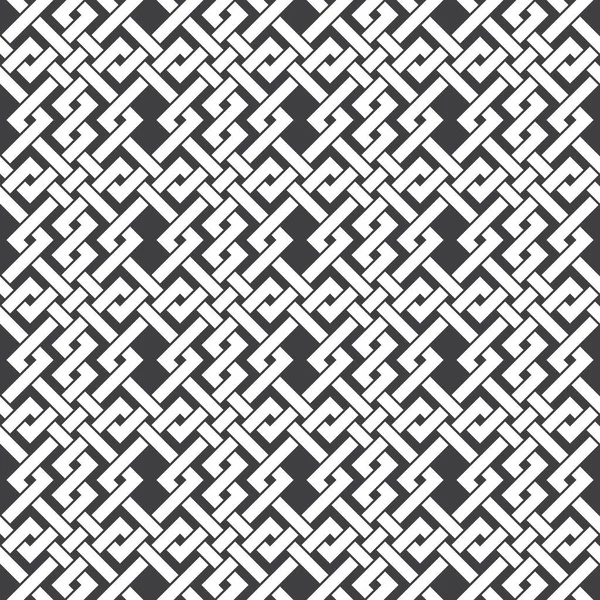Abstraktes Nahtloses Muster Sich Überschneidender Linien Swatch Von Weißen Linien — Stockvektor
