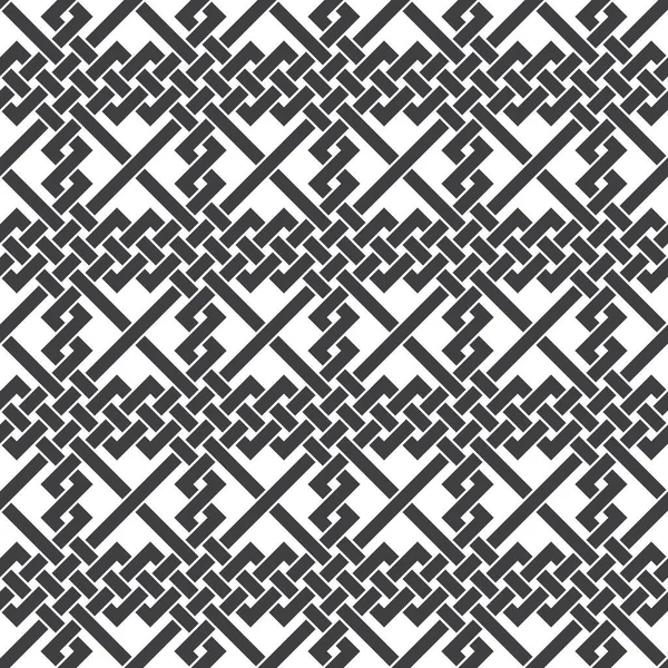 交叉线的抽象无缝模式 白底黑线的划痕 — 图库矢量图片
