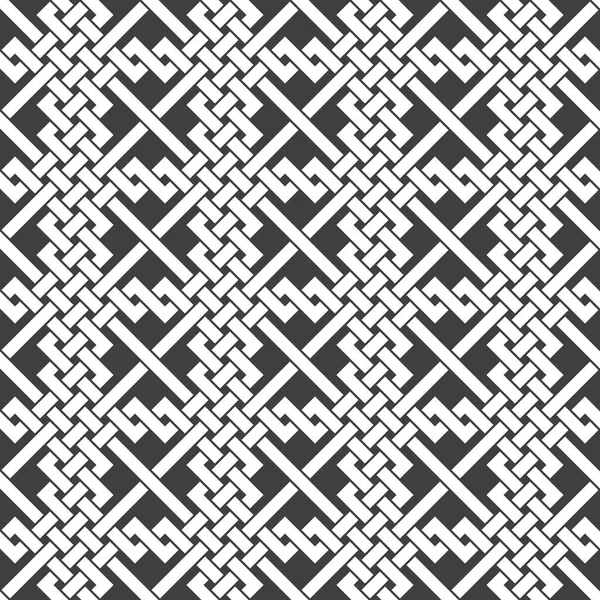 Abstract Naadloos Patroon Van Kruisende Lijnen Swatch Van Witte Lijnen — Stockvector