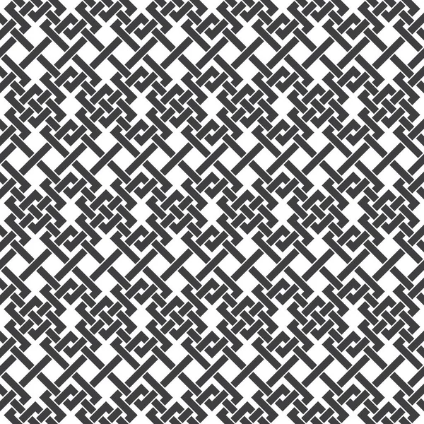 Abstraktes Nahtloses Muster Sich Überschneidender Linien Swatch Schwarzer Linien Auf — Stockvektor