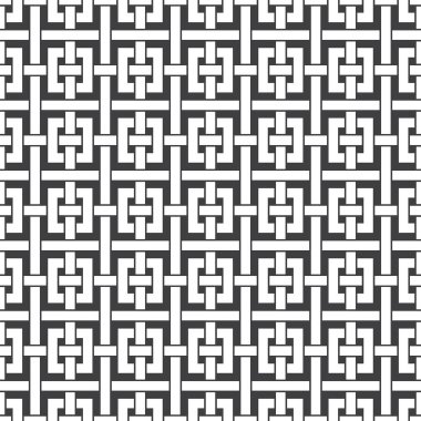 Örgülü şeritlerin kusursuz kesişme şekli. Soyut Kelt süs dokusu. Web ya da baskı tasarımı için moda geometrik arka planı. Örnekler iliştirildi.