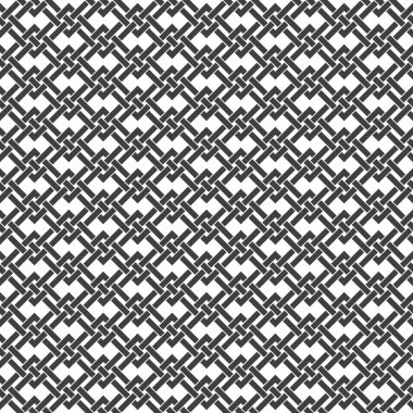 Örgülü şeritlerin kusursuz kesişme şekli. Soyut Kelt süs dokusu. Web ya da baskı tasarımı için moda geometrik arka planı. Örnekler iliştirildi.